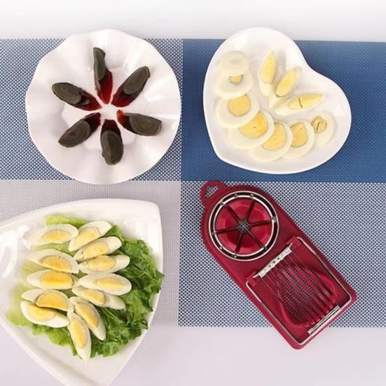 Нержавеющая сталь Яйцерезка Яйцеделитель Инструмент для вареных яиц и столетних яиц Многофункциональные яйцеделители Кухонный гаджет