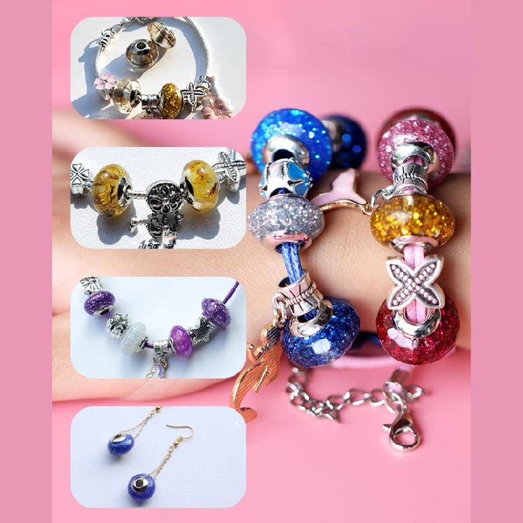 Силиконовая форма-подвеска с бусинами для изготовления браслетов и бижутерии своими руками, литье бижутерии