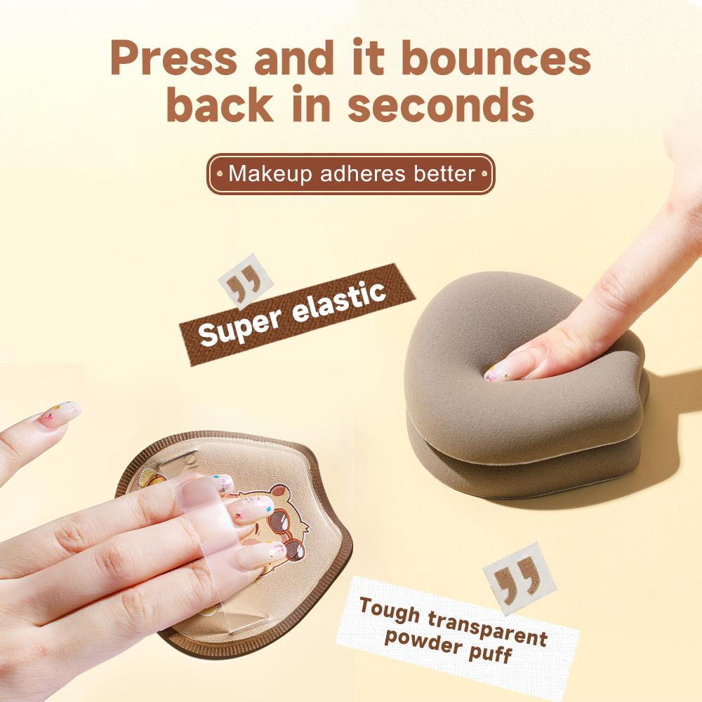 Новый GECOMO Kapi Bara Плюшевый Пуховик Милое Моделирование Мягкий Влажный и Сухой Рассыпчатая Пудра Кушон Пуховки