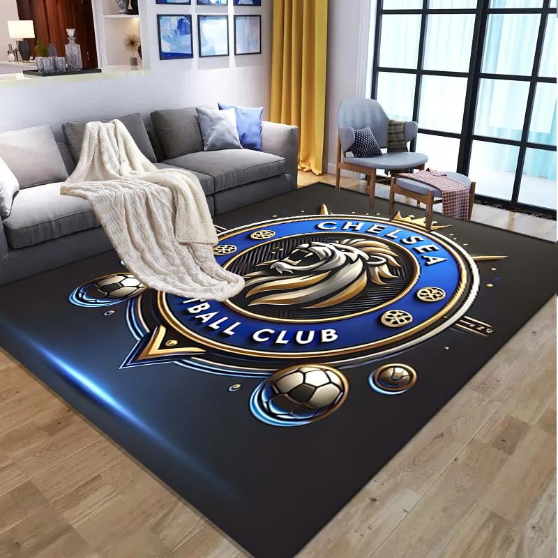 football club.C Pattern Rug, Indoor/Outdoor Mat, for Picnic, Gameroom, Bedroom, Office, Living Room, Home Decor Carpet, Birthday Gift