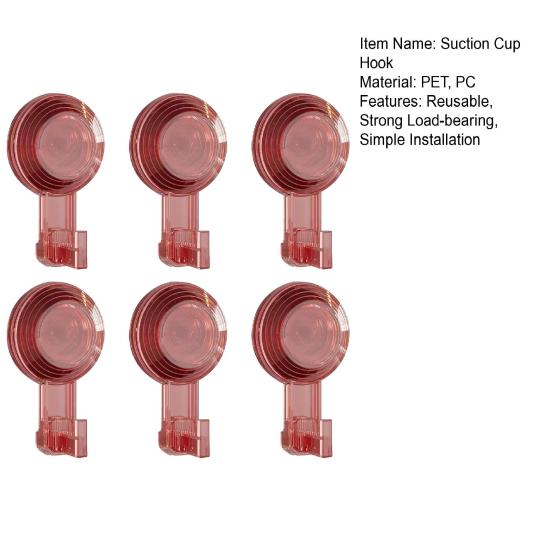 2/4/6 шт. крючков на присосках прочные несущие легко устанавливаемые прозрачные вешалки на присосках водонепроницаемые вакуумные вешалки на присосках