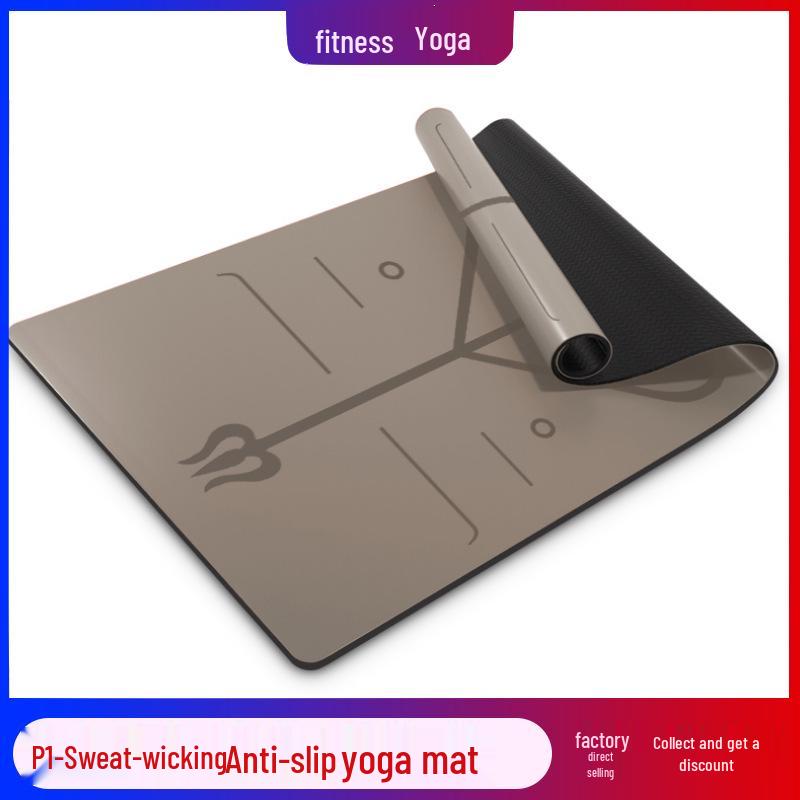 Толстый Нескользящий Коврик для Йоги и Танцев со Скакалкой