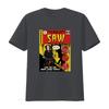 Comic Book Cover Saw T Shirt Horror Movie Inspired with Spine Tingling Design vintage Washed Versatile Slightly Comfortable