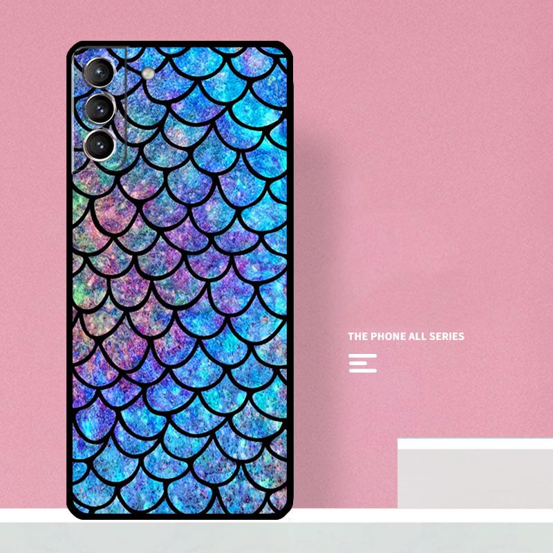Чехол для телефона 'Чешуя хвоста русалки' для Samsung Galaxy S24 S26 Ultra S20 S21 S22 S23 S25 Plus S10 S25 FE Чехол Coque