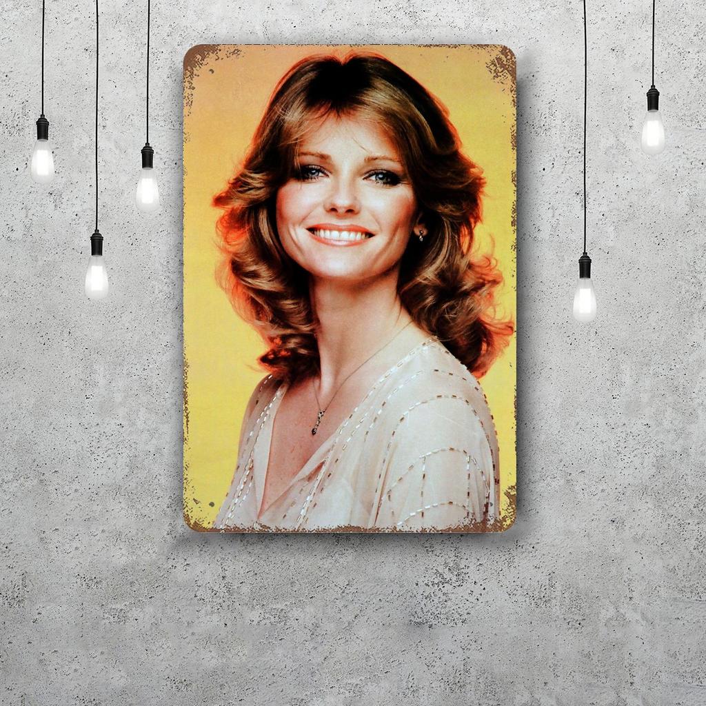 farrah fawcett Classic Poster Rusty Metal Plaque Retro Decorative Plate Bar Man Cave Garage Club Metal Sign Wall Decoration