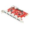 Высокоскоростная 7-портовая карта расширения USB3.0 PCIE Адаптер Карта Ускоряет Передачу Данных до 5 Гбит/с 15-контактный разъем питания