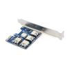 Карта-райзер PCI-E USB3.0 Множитель портов express PCIe 1 к 4 PCI-E