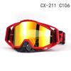 Adjustable Nose Pad Motorcycle Goggles Helmets Windshield Protection UV400 Sport Riding Eyewear