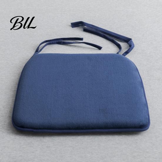 Soft Fluffy Seat Cushion for Home Office Plush Chair with Ties, Cozy Non-slip Cushion, 15.75" Skin-friendly Warm Winter x Dining Comfortable Mat Desk