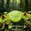 Mini Resin Fruit Slice Pack 10Pcs Simulation Watermelon Lemon for DIY Dollhouse Decor Kids Craft