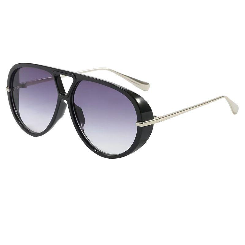 Солнцезащитные очки-авиаторы, персонализированные солнцезащитные очки Seaside Vacation с большой оправой, преувеличенная ретро-жаба