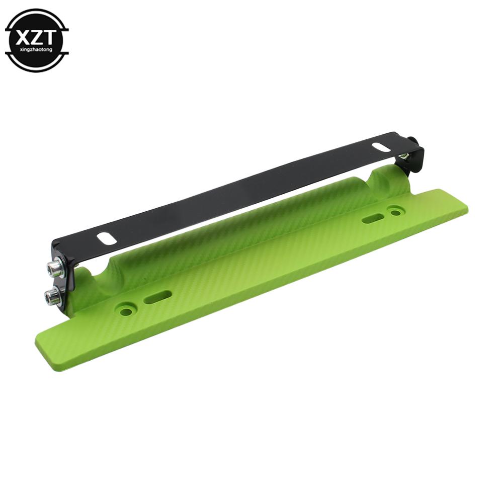 Universal Adjustable Carbon Fiber Pattern Car Racing License Plate Frame Holder Bracket