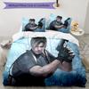 3pcs Resident Evil Bedding Set Duvet Cover Closure Includes 1 Duvet Cover & 2 Pillowcases, Soft and Comfortable for All Seasons.