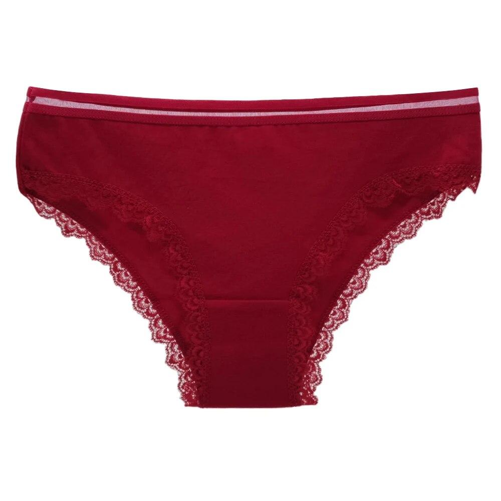 Underwear Women's Panties Cotton Panty Sexy Solid Color Briefs Female Underpants Intimates Women Lingerie 6 PCS/Lot