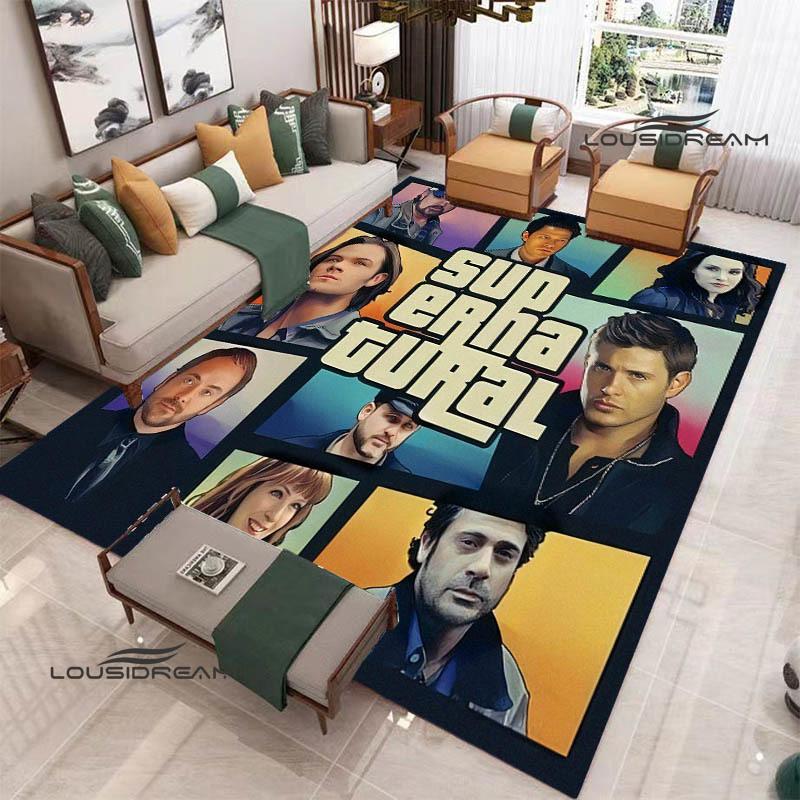 Supernatural Join the Hunt printed carpet Non-slip carpet outdoor carpets area rug bedroom decor rug for bedroom birthday gift