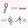 Carabiner-Mounted Magnetic Phone Holder Angle Adjustable Bracket Phone Handle  Livestreaming