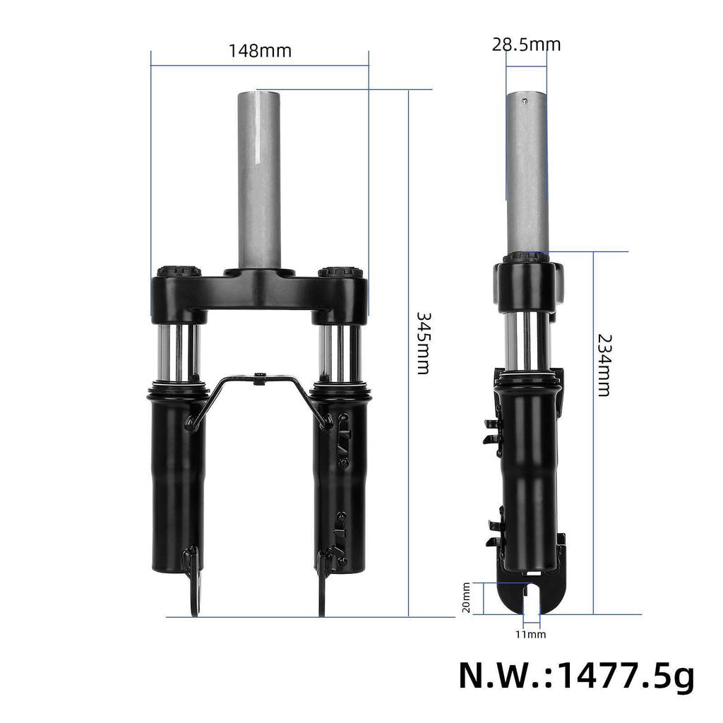 Комплект передней подвески, вилка для электрических скутеров, амортизирующие детали с передним брызговиком и