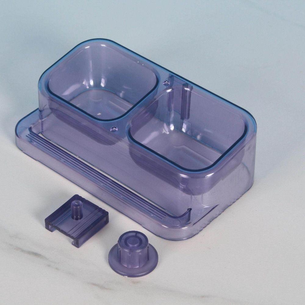 Double Bowl Parrot Splash Proof Feeder Splash Proof Bird Feeding Water Box Indoor Use