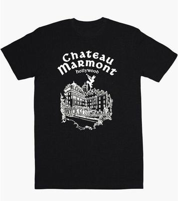 Футболка с символом отеля Chateau Marmont Hollywood черная