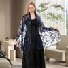 Ladies Shawl Sequins Flower Decor Thin Lightweight Versatile Wrap Curvy Figure Oversized Shawl Daily Wear