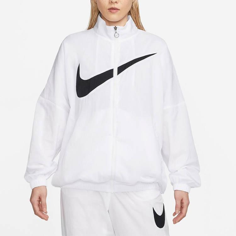 Nike Женская тканая куртка Essential для спорта Белая DX5865-100
