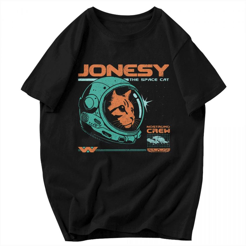 Мужская футболка Jonesy Выживание девяти жизней на борту «Ностромо» Отличная идея Графика Y2K Короткий рукав Унисекс Одежда Футболки