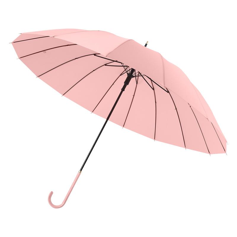 Зонт 16 костей зонт с длинной ручкой, литературный маленький свежий прямой зонт с рисунком