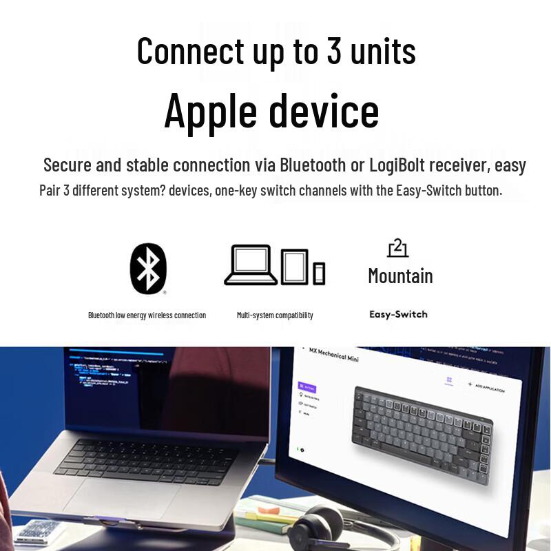 Беспроводная механическая мини-клавиатура Logitech MX для Mac (Серия Мастер)