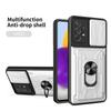 Ring Armor Card Slot Case For Samsung Galaxy A54 A53 A04S A14 S21 S22 S23 Ultra Plus Xiaomi Redmi Note 11 iPhone 14 13 12 11 Pro Max Shockproof Cover