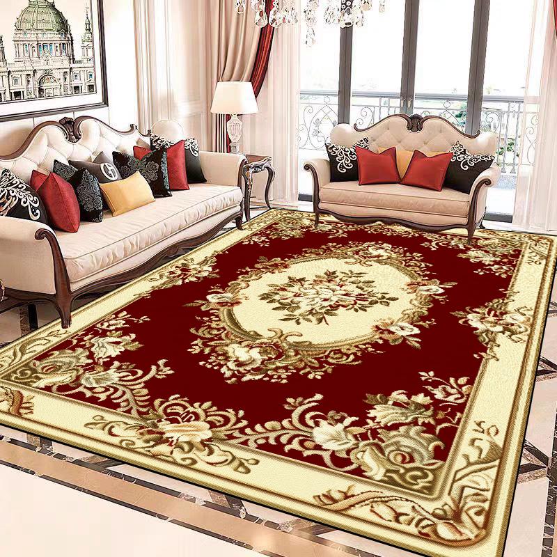 European Luxury Large Carpet Living Room Decoration Home Rug Non-slip Lounge Cloakroom Bedroom Rugs Comfortable Soft Baby Mat