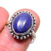 Lapis Lazuli Gemstone 925 Sterling Silver Jewelry Ring Size 7.5