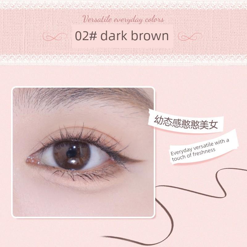 Novo Eyeliner Glue Pen Not Smudge Waterproof Sweat-Proof Long-Lasting Brown Eyelid down to Eye Shadow Pen Newbie Beginner
