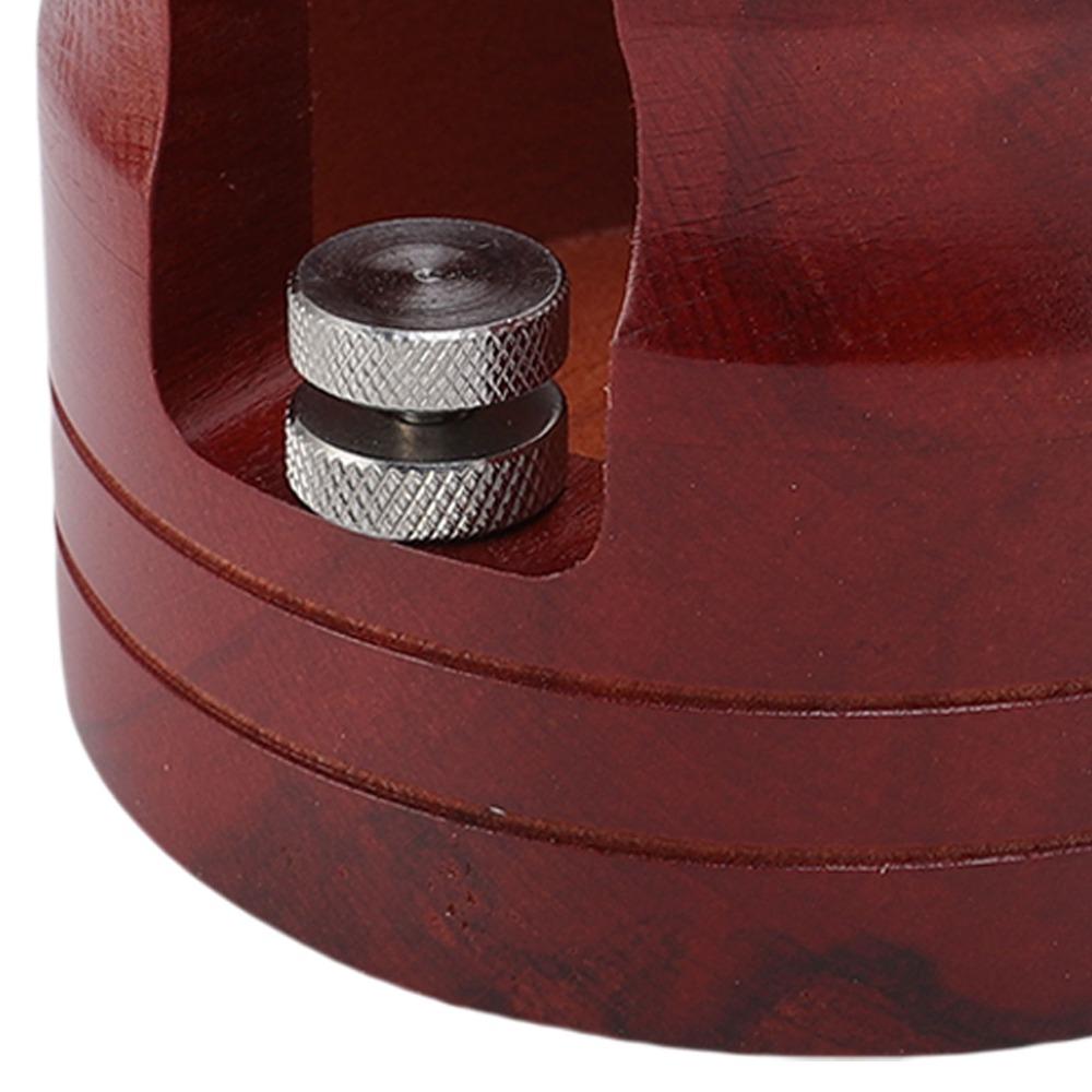 Non-Slip Base Tamping Station Solid Wood Portafilter Tamping Station Coffee Shop