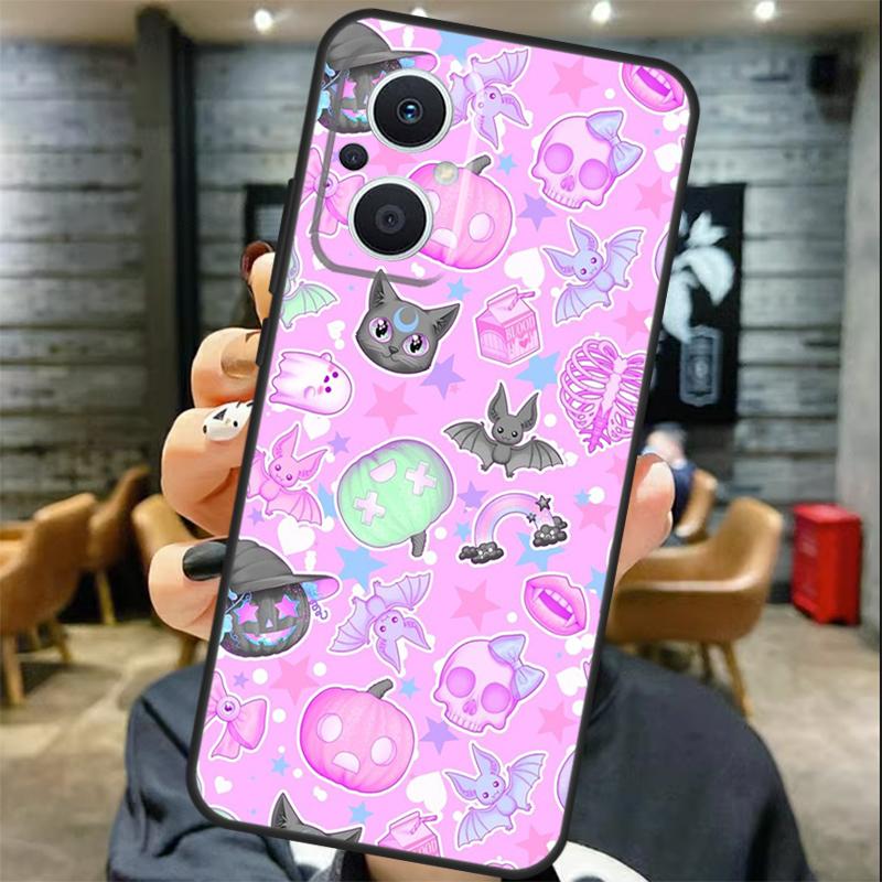 Пастельно-готический ведьминский чехол для OPPO Reno 11 11F 13 12 F 8T 7 8 10 Pro OPPO Find X8 X6 Pro X3 X5 Lite Чехол Coque