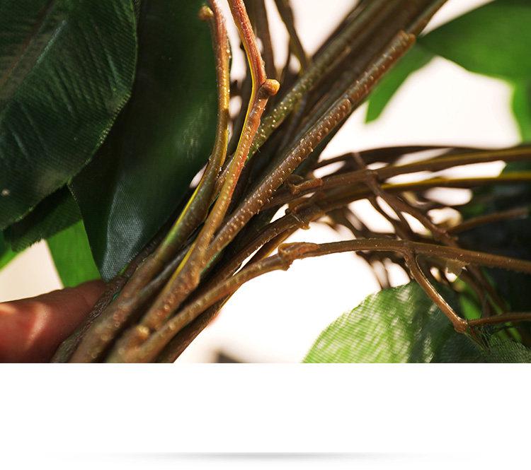 Fireproof Flame Retardant Fake Bamboo and Willow Leaves Plastic Branch for Indoor Decoration