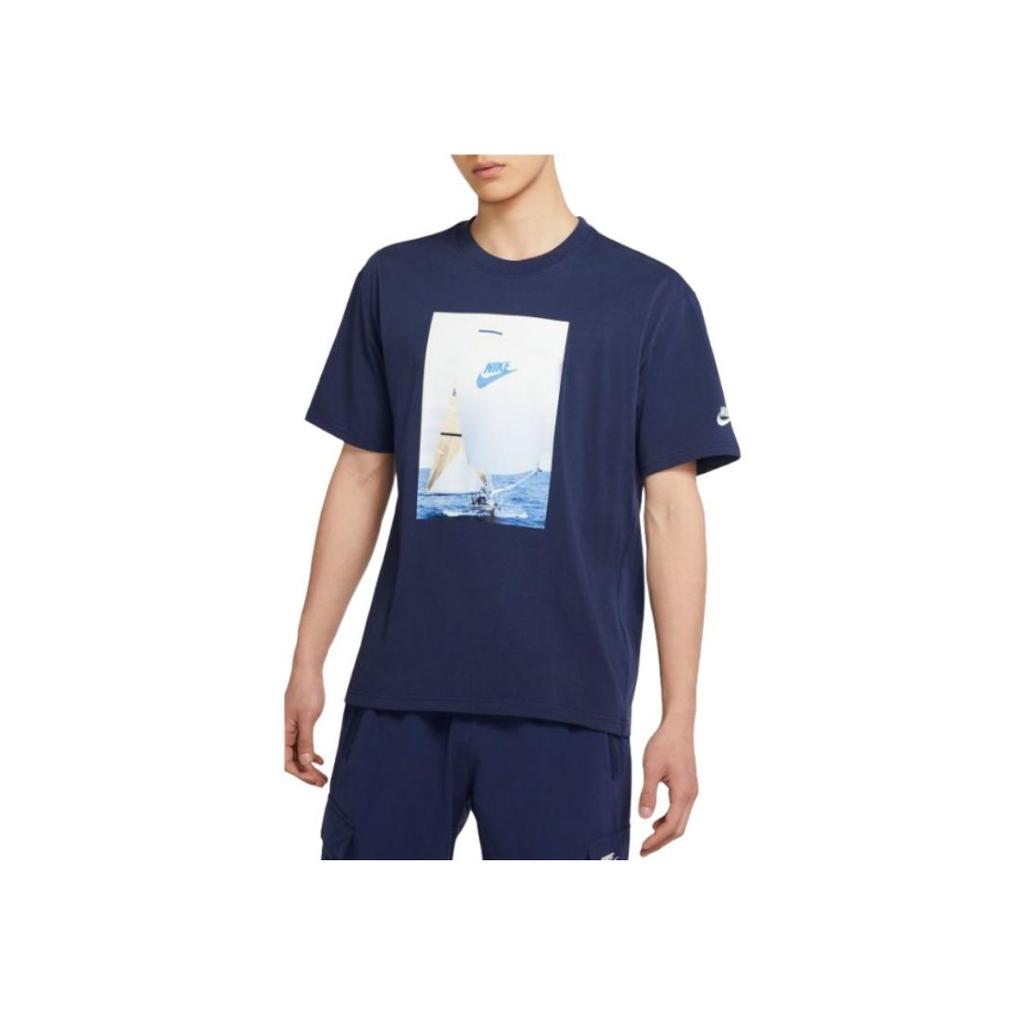 Nike Drop Shoulder Short Sleeve Pullover Loose Straight T-Shirt Men tops DA0939-410