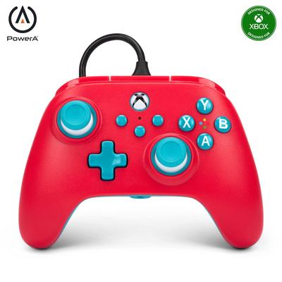 Год PowerA Nano Enhanced Wired Controller для Xbox Series Red Sky Функция двойной вибрации Xbox Series PC Windows [2 Гарантия] XS - XS 10/11