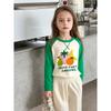 Korean Style Children's Clothing Spring New Arrivals Girls' Pure Cotton Fruit Print Long-Sleeve T-Shirt Baby Clothes Ins