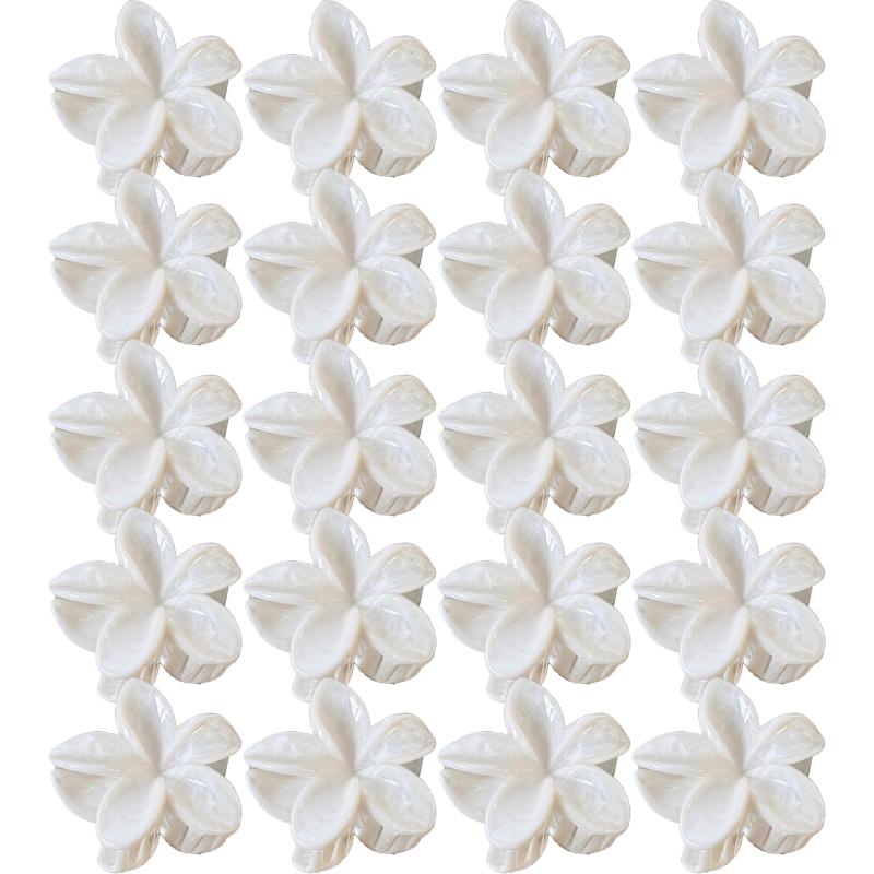 Gradient Frangipani Hair Clip Female Versatile Sweet Resort Fairy Shark Clip Vintage Hair Accessories