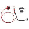 Rear Hydraulic Brake Caliper Master Cylinder Kit with 1.5m Soft Hose and Brake Pads Steel Alloy for ATV Quad Go Kart