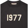 Fear of God Essentials 1977 Серия SS22 Реглан Круглый вырез Короткий рукав Свитшот Мужской Свитшот Железный Черный FOG-SS22-210
