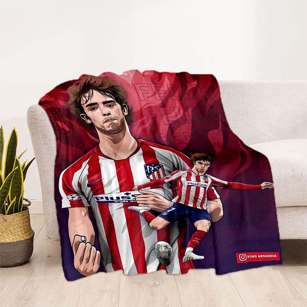 Atletico Madrid Blanket Durable Comfort Great For Couch Bed Picnics Four Seasons Multipurpose Modern Style Ideal Gift For Friends Family Couples Picni