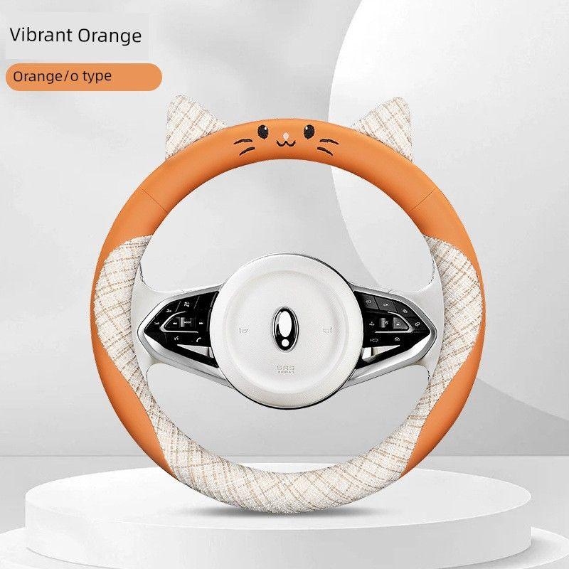 New Style Car Steering Wheel Cover with Good Hand Feel, Anti-Slip, Universal for All Seasons, Steering Wheel Protective Cover