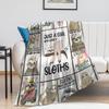 Cartoon sloth flannel blanket cartoon print soft blanket bed flannel blanket available in all seasons