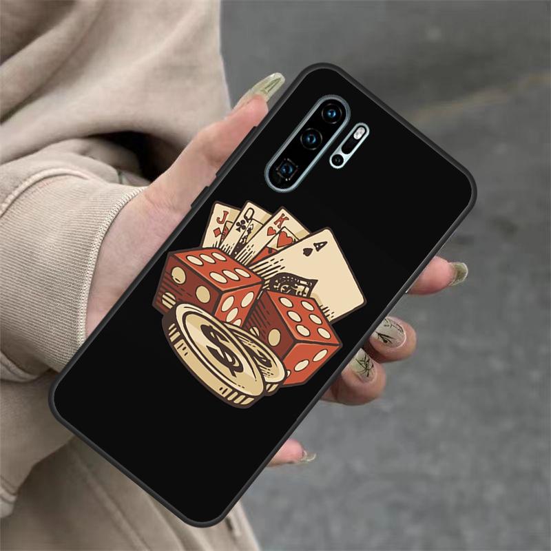 Коробочка для покера в казино Лас-Вегаса для Huawei Nova 3i 7i 8i 11i Y60 Y70 Y90 Y61 Y91 10 9 SE 11 Pro P20 P40 P30 Lite Чехол
