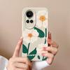 Cases For Oppo Reno 10 Pro 5G Flower Soft Smooth Liquid Silicone Lens Shockproof Back Cover For Oppo Reno10 Pro Coque Bumper