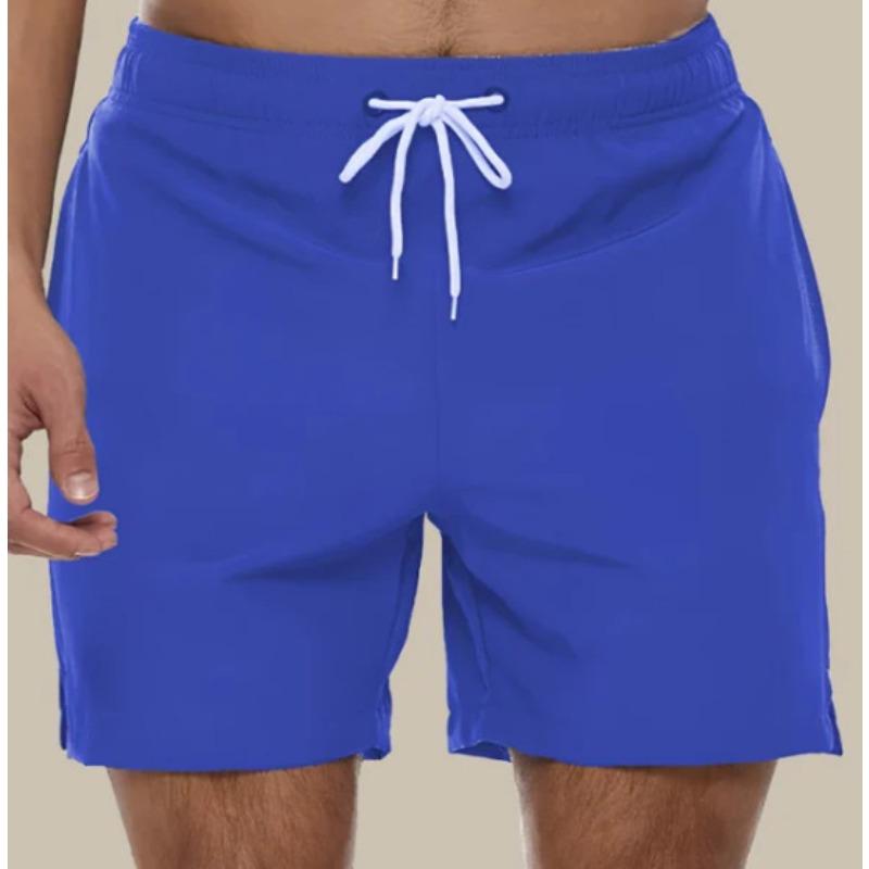 Men's Casual Shorts Solid Color Simple Waterproof Beach Shorts Men’s