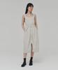 Awi Nylon Belted Dress_Light Gray