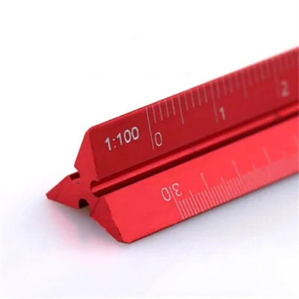 Multi-function Measuring Ruler Aluminum Zinc Zinc Alloy Metal Ruler Triangular Scale Ruler  Stationery