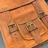 Men's Rustic Genuine Leather Cross Body Messenger Shoulder Bag